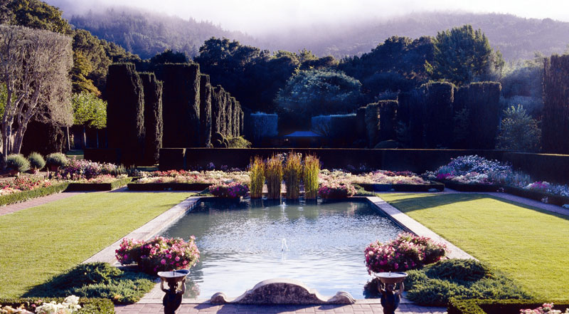 Filoli garden sunken